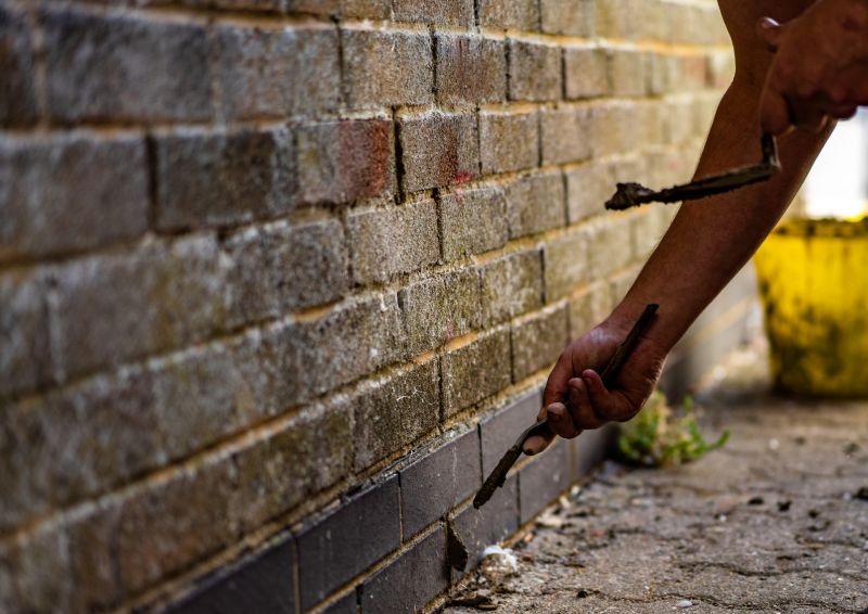 Masonry Work Inside the Chimney